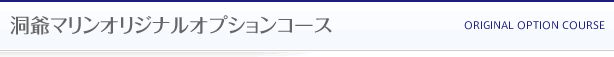 洞爺マリンオリジナルオプションコース